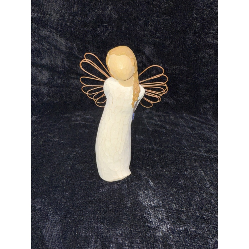 DEMDACO Willow Tree Figurine Thank You‎ Angel 4" Girl W/Flowers Susan Lordi 2002